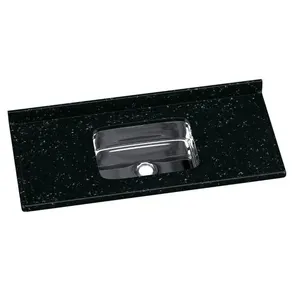 Tampo para Pia com Cuba Inox 120 cm Rorato | Preto