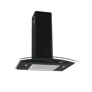Coifa de Parede Clean Vidro Curvo Black 60cm Nardelli Preto / 110 V