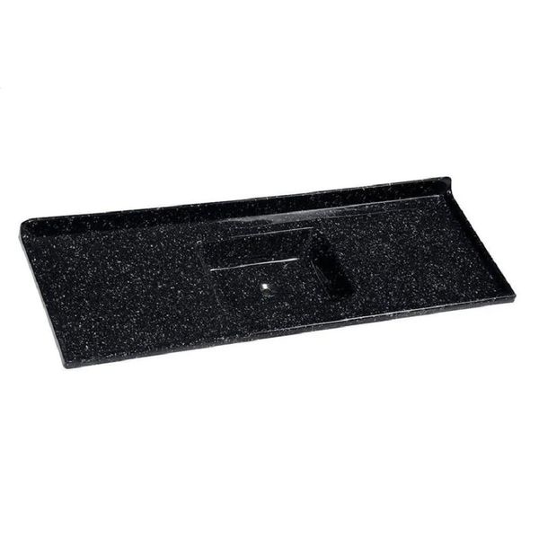 Tampo para Pia 160 cm Marmoplan Rorato | Preto