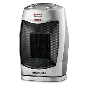 Aquecedor Cerâmico Mondial 1500W A-05 | Preto/Prata (220 V)