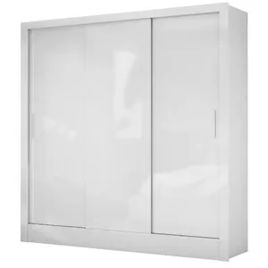 Guarda Roupa Casal Dubai 3 Portas de Correr e 3 Gavetas Carioca Móveis Branco