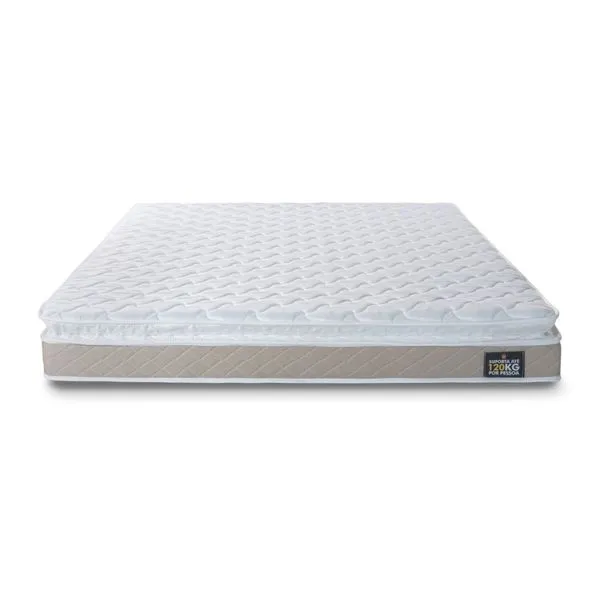 Colchão Queen Espuma D33 Hellen 158x198x19 | Branco/Bege