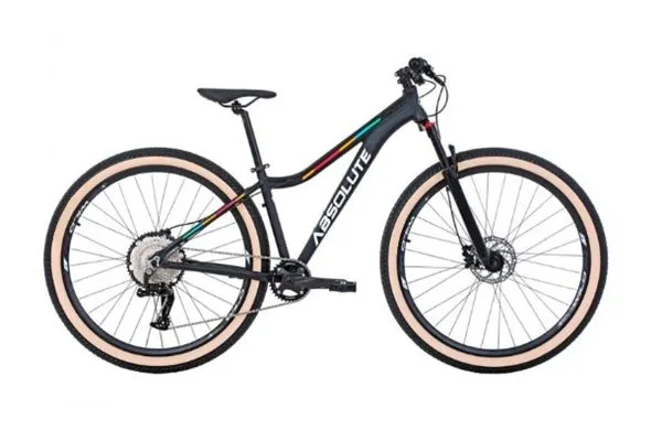 Bicicleta 29 Absolute Mia 3 Feminina 12v Trava K7 11/50 Freio Hidráulico Kit 1x12 - Preto - Tam:17