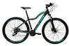 Bicicleta Aro 29 Feminina Ksw Mwza Alumínio 24v Garfo Suspensão - Preto/Azul - Tamanho:17