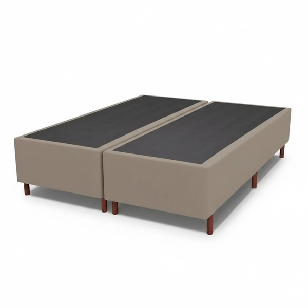 Base Box Queen Size Prince Sued 50x158x197cm Base Box Queen Size Casal Prince Sued 50x158x197cm| Bege