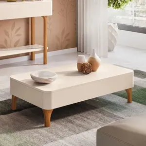 Mesa de Centro 100 cm HB Móveis Liz | Off White