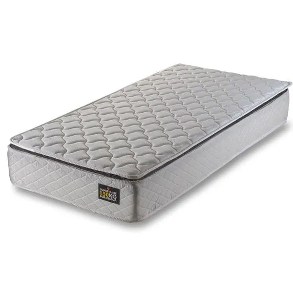 Colchão Solteiro Hellen Bem MM D45 88x188cm | Branco/Cinza