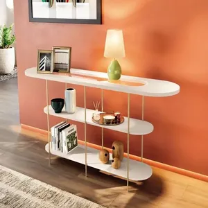 Aparador para Sala de Estar 135 cm HB Móveis Infinity | Off White