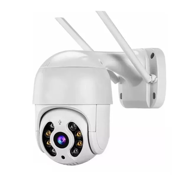 Câmera IP Wifi Inteligente Externa Prova D'água Infravermelho HD 1080P Branca