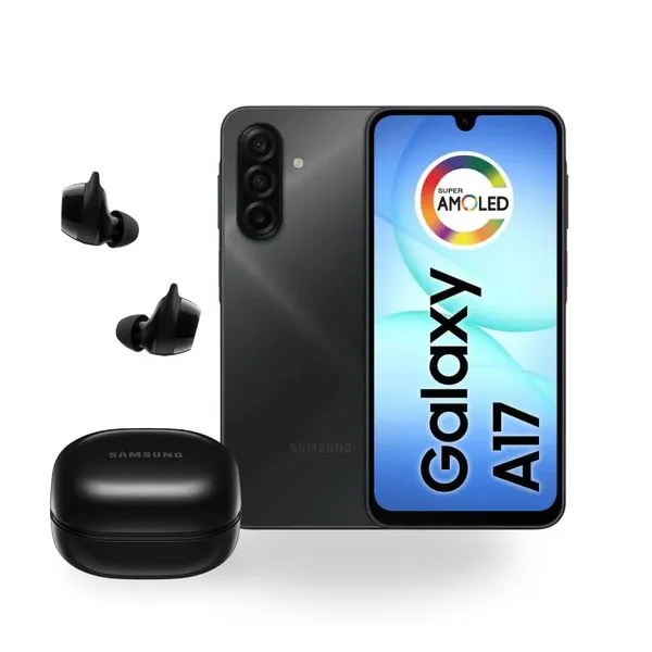 Kit Samsung Galaxy A17 256GB 5G com Fone Galaxy Buds Core R410 IA e Conectividade | Preto