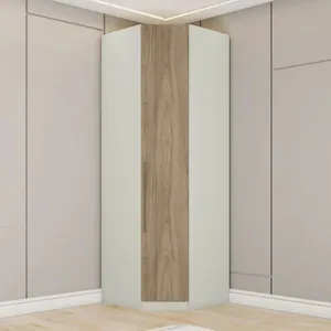 Módulo Guarda-Roupa Canto 1 Porta Henn Seletto | Areia/Jequitiba