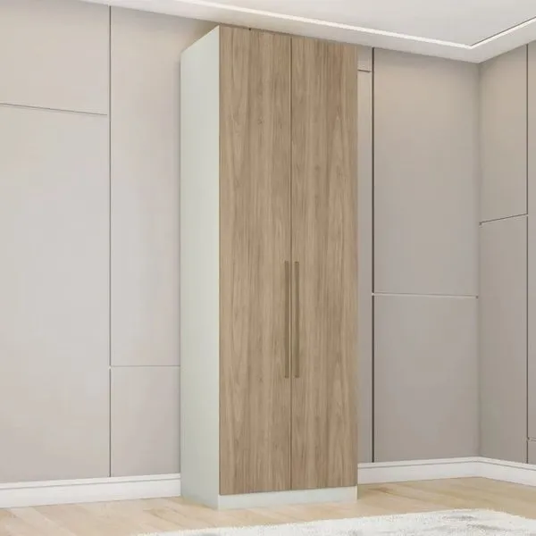 Módulo Guarda-Roupa 2 Portas Henn Seletto | Areia/Jequitiba