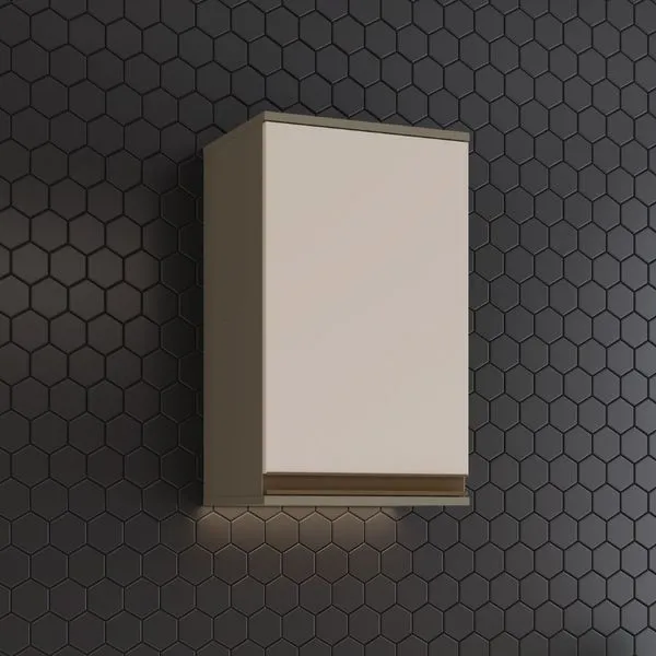 Armário Aéreo 1 Porta 40cm Connect Henn | Duna/Cristal