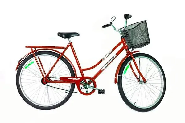 Bicicleta Feminina Monark Tropical Aro 26 Freios Contra-Pedal | Vermelho (S/V)