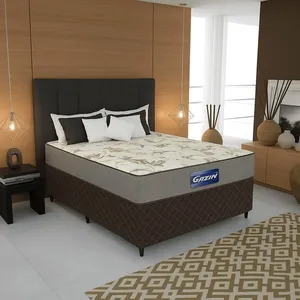 Conjugado Box Casal Gazin Supreme D-28 138x188x53cm Cama Box Casal Gazin Supreme D-28 138x188x53cm | Marrom