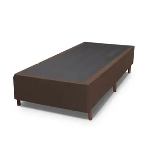 Base Box Queen Size Prince Sued 79cm x 197cm x 38cm | Tabaco