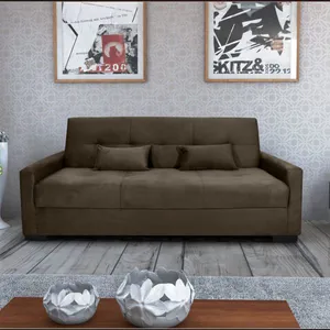 Sofá-Cama 3 Lugares Lavinia Matrix | Marrom