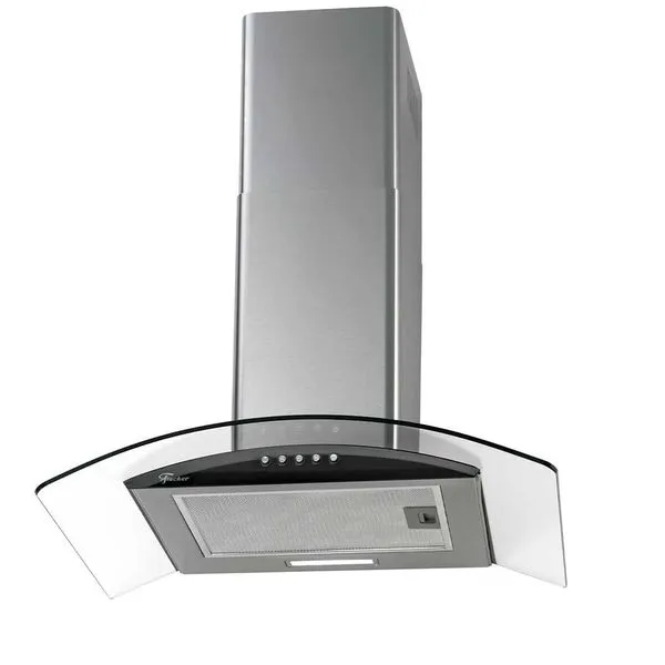 Coifa de Parede Fit 60 Cm Com Vidro Fischer Preto / 110V