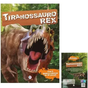 LIVRO TIRANOSSAURO REX - 4 QUEBRA-CABEÇAS - CIRANDA CULTURAL