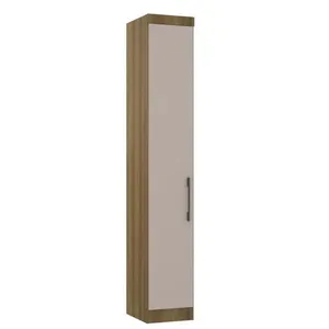 Módulo Guarda-Roupa 1 Porta Eucamoveis Paris | Avela/Cinammon