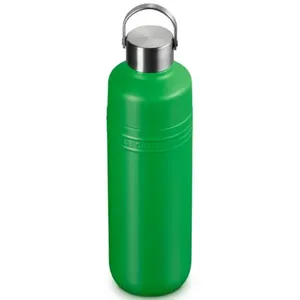 GARRAFA LE CREUSET TÉRMICA ON THE GO EM AÇO INOXIDÁVEL 1 LITRO VERDE BAMBU 41066334080001