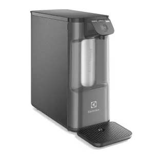 Purificador Electrolux Pure 4x Gelada Natural 0,8L Purificador de Água Electrolux 0,8L Pure 4x Painel Touch PE12G | Cinza (Bivolt)