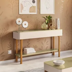 Aparador para Sala de Estar 136 cm Hb móveis Fiero | Off White/Champanhe
