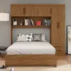 Guarda Roupa Modulado com Cama Paris 5 Portas 2 Gavetas Freijó