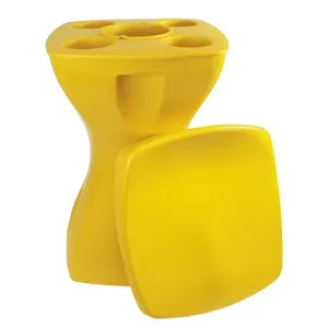 PLAST BANQUETA COMPLETA (ASSENTO + PETISQUEIRA) AMARELA PP