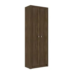 Armário Estante Alto para Escritório Home Office ME4105 MDP Nogal G69 - Gran Belo