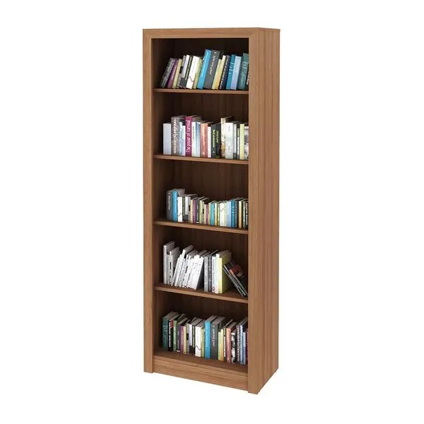 Armário Estante Alto para Escritório Home Office ME4104 MDP Amendoa G69 - Gran Belo