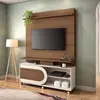 Home Theater Para TV Até 55 Polegadas Órbis HB Móveis | Castanho/Off White
