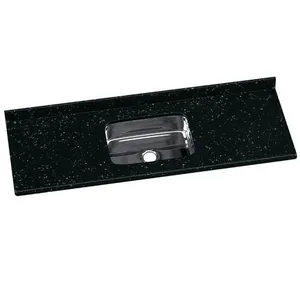 Tampo para Pia com Cuba Inox 150 cm Rorato | Preto