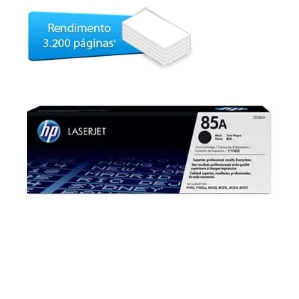 TONER HP CE285AE DUPLO PRETO 85A