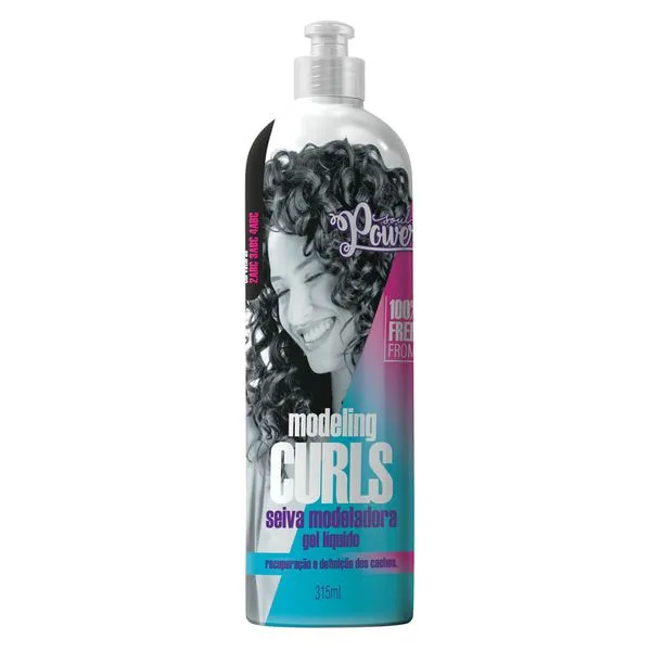 Gel Líquido Soul Power Modeling Curly Seiva 315ml