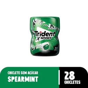 Goma de Mascar Trident X Senses Zero Açúcar Sabor Spearmint 54g