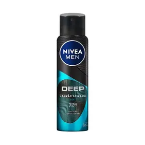 Desodorante Antitranspirante Nivea Men Deep Beat Maxx Tech Carvão Ativado 72h Aerossol 150ml