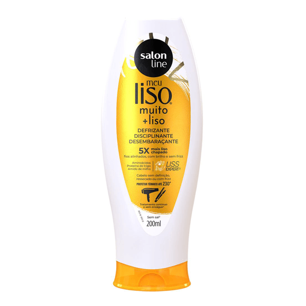 Defrizante Salon Line Meu Liso Muito Mais Liso Amido De Milho 200ml