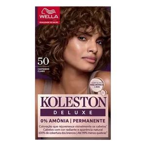 Tinta de Cabelo Wella Koleston Deluxe Creme 50 Castanho Claro