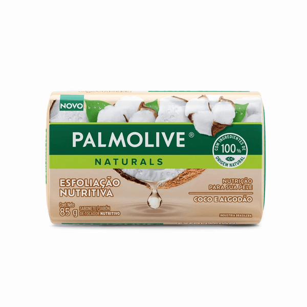 Sabonete em barra Palmolive Naturals Esfoliação Nutritiva com Coco e Algodão 85G