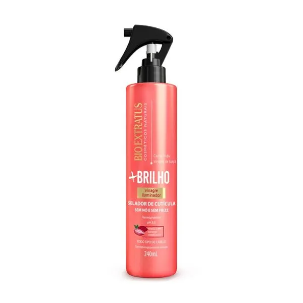 Selador de Cutícula Mais Brilho Spray 240ml Bio Extratus Sel Cuticula Bio Extratus Mais Brilho 240Ml