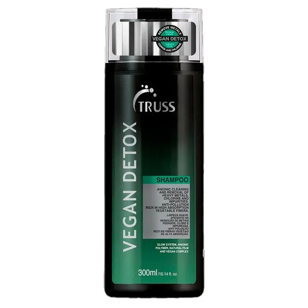 Shampoo De Tratamento Truss Vegan Detox 300ml