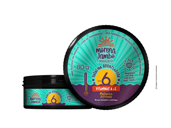 Parafina Bronzeadora Dermacream Melanina Ativa 80G