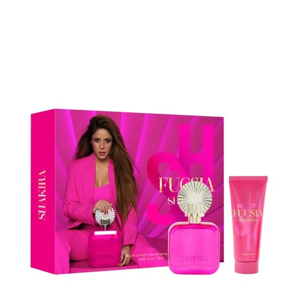 Shakira - Fucsia Feminino - Kit Eau de Parfum 80ml + Body Lotion 75ml - Kit