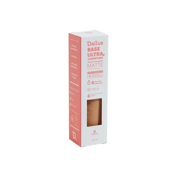 Base Líquida Dailus Matte Ultra Cobertura Medio D07