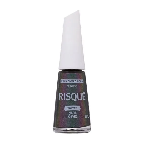 Esmalte Risqué Voltei Metálico Nada Óbvio 8ml