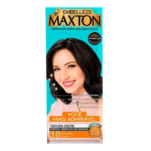 Tinta de Cabelo Embelleze Maxton Creme 3.0 Castanho Escuro