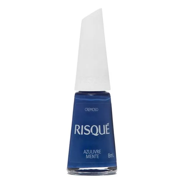 Esmalte Risqué Coloridos Cremoso Azulivre Mente 8ml