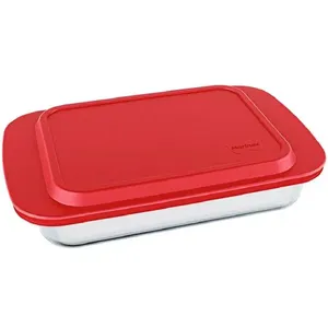 Assadeira De Vidro Com Tampa Retangular Nadir 5L