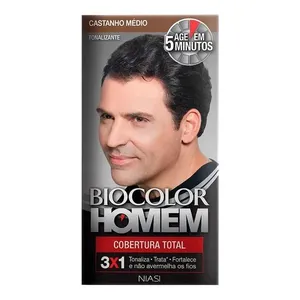 Tonalizante Biocolor Homem Castanho Médio